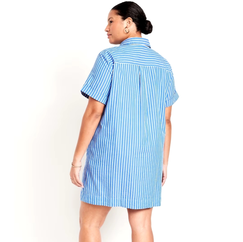 OLD NAVY Striped Mini Shirt Dress Size XL - Picture 5 of 5